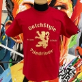 2023 GSPD emblem Tee / Red x Gold