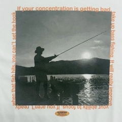 SALE Happy FISHING Tee / White