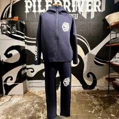 SALE  The KING of Skulls setup / NAVY