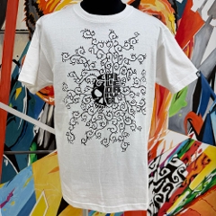 Arabesque Tee / White x Black
