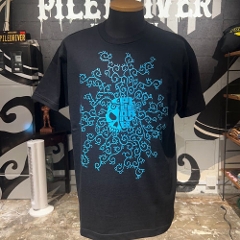 Arabesque Tee / Black x Blue