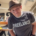 FREELANCE Ringer�@Tee / Vintage D Gray